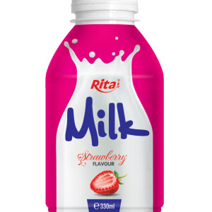 330ml  milk Strawberry Flavour PP bottle